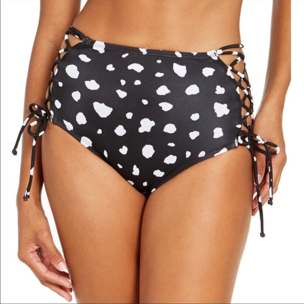 Sundazed COW Spot Stella High Waist Swim Bottom